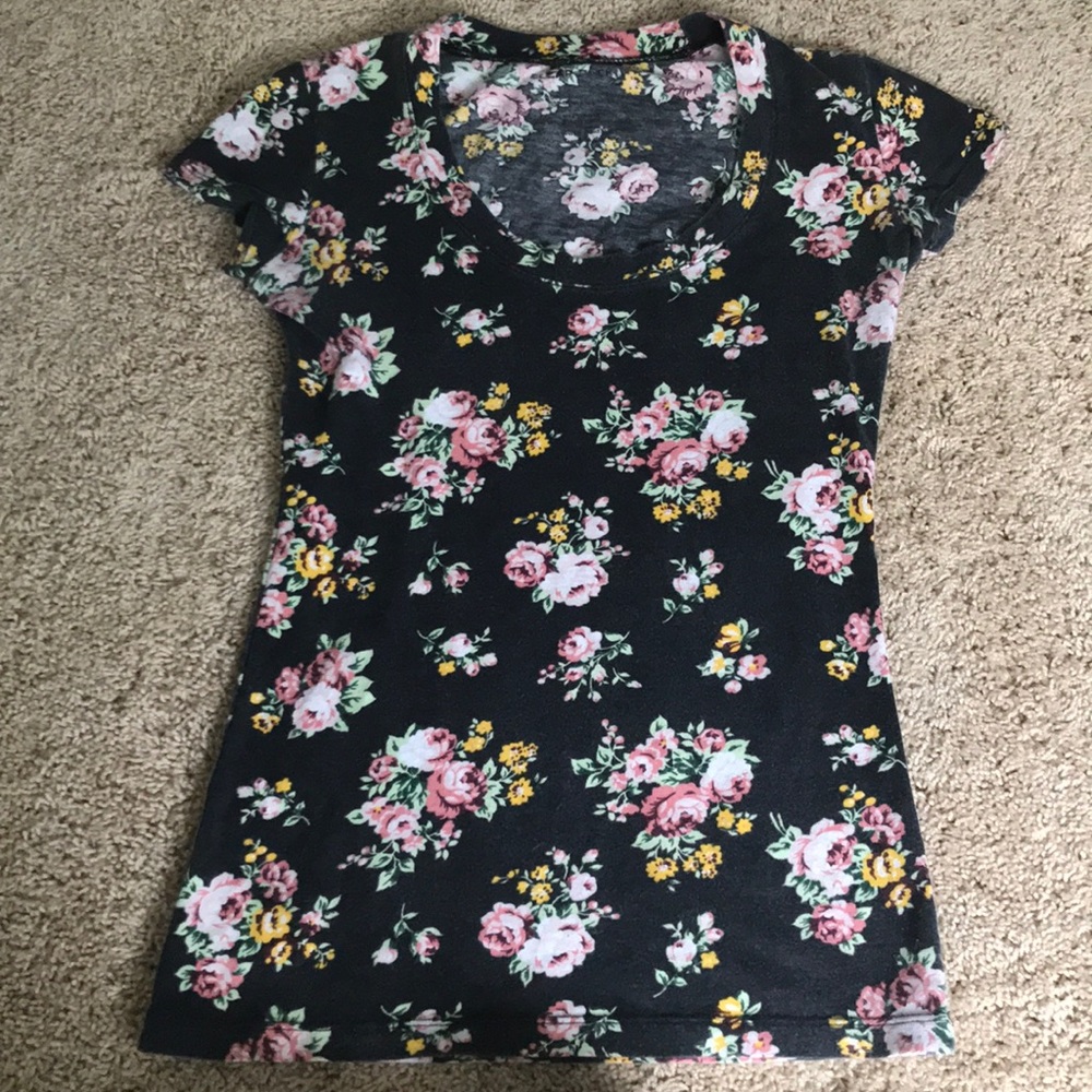 Cotton floral tee
